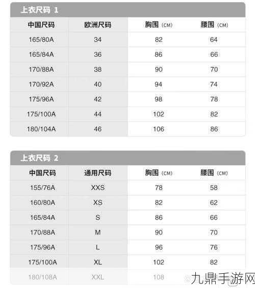 欧亚尺码专线欧洲B1B1的尺码指南，“详细解读欧亚尺码专线欧洲B1B1的时尚指南”