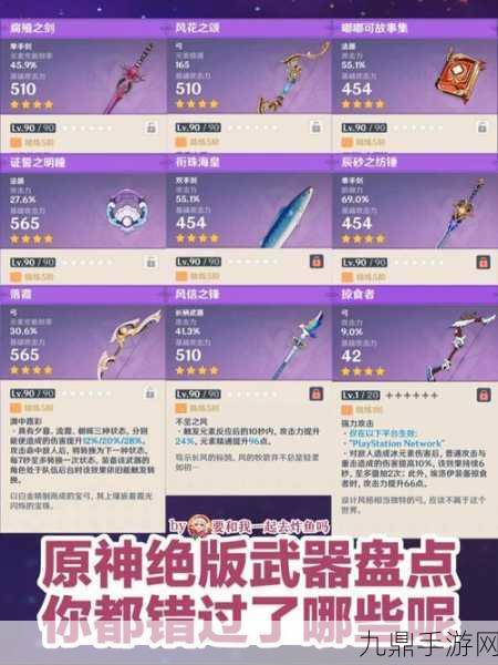 原神性价比最高的常驻5星武器大盘点