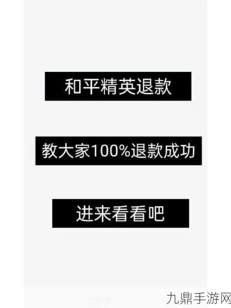 和平精英未成年退款能否全额？详细解析来了！