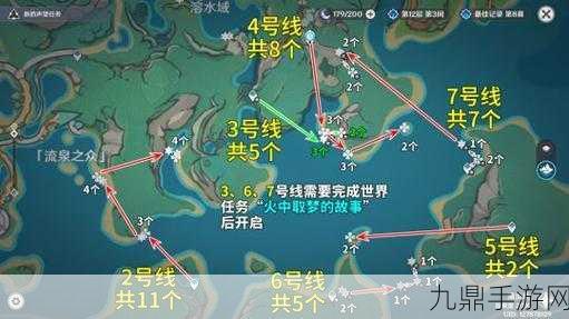 原神浪沫羽鳃采集路线全揭秘