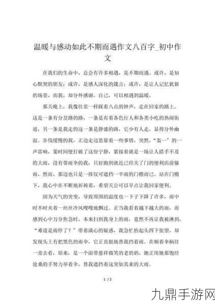 美丽的领居中字，1. 《美丽的邻居：生活中的温暖与感动