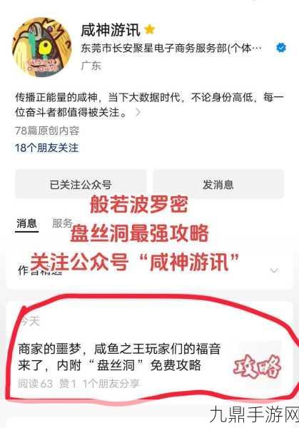 咸鱼之王盘丝洞50层深度攻略，挑战极限，解锁通关秘籍