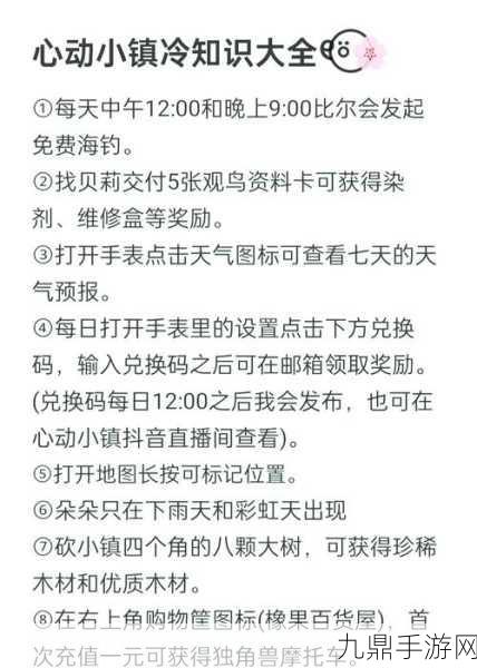 心动小镇兑换码全攻略，轻松解锁丰厚奖励