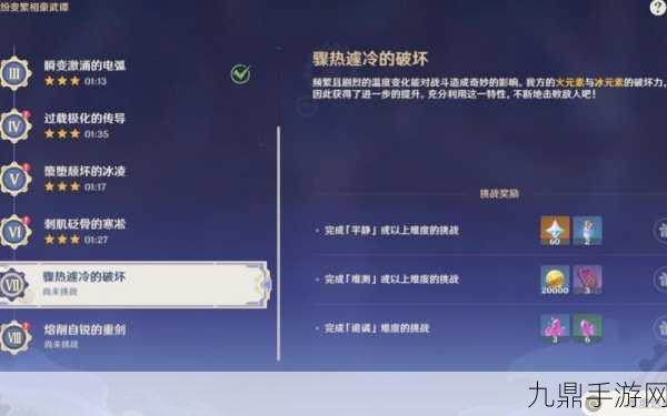 原神纷变繁相豪武谭第七关，骤热遽冷的破坏全攻略