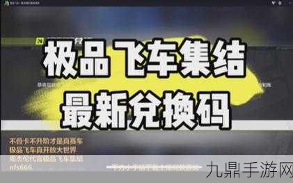 极品飞车集结，兑换码狂欢，永久有效2024全攻略