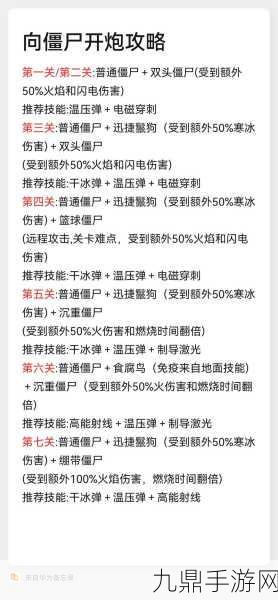 畅玩隐形僵尸，解压卡通射击过关手游秘籍