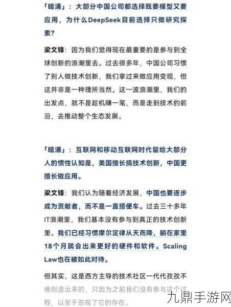 DeepSeek探秘，中国技术理想主义的极致之旅