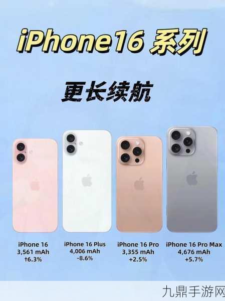 iPhone16Pro系列电池容量大升级，手游党迎来续航春天？