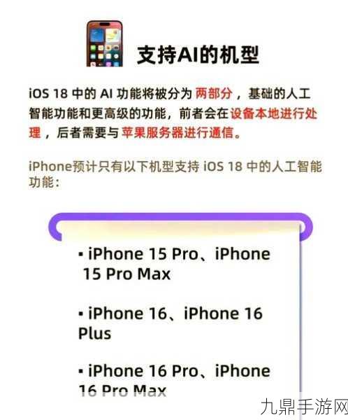 iOS18新特性揭秘，手游玩家期待的AI功能延期，新页面已上线