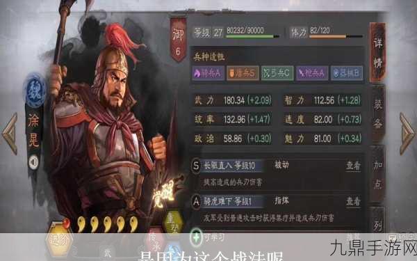 三国志·战略版深度解析，骑虎盾为何以徐晃为主将？