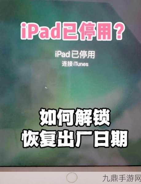 iPad恢复出厂设置进度条停滞？别急，这里有妙招！